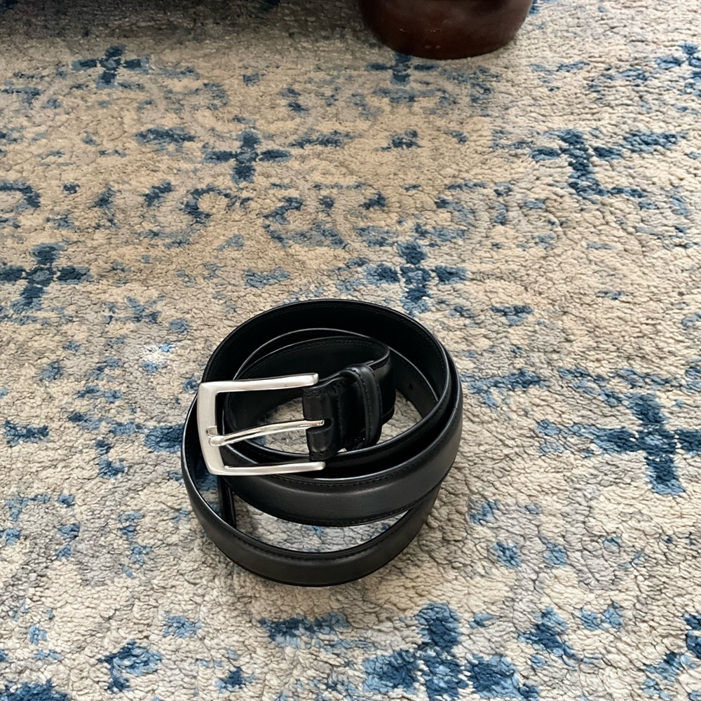 Men's Black Leather Belt